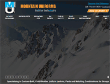 Tablet Screenshot of mountainuniforms.com